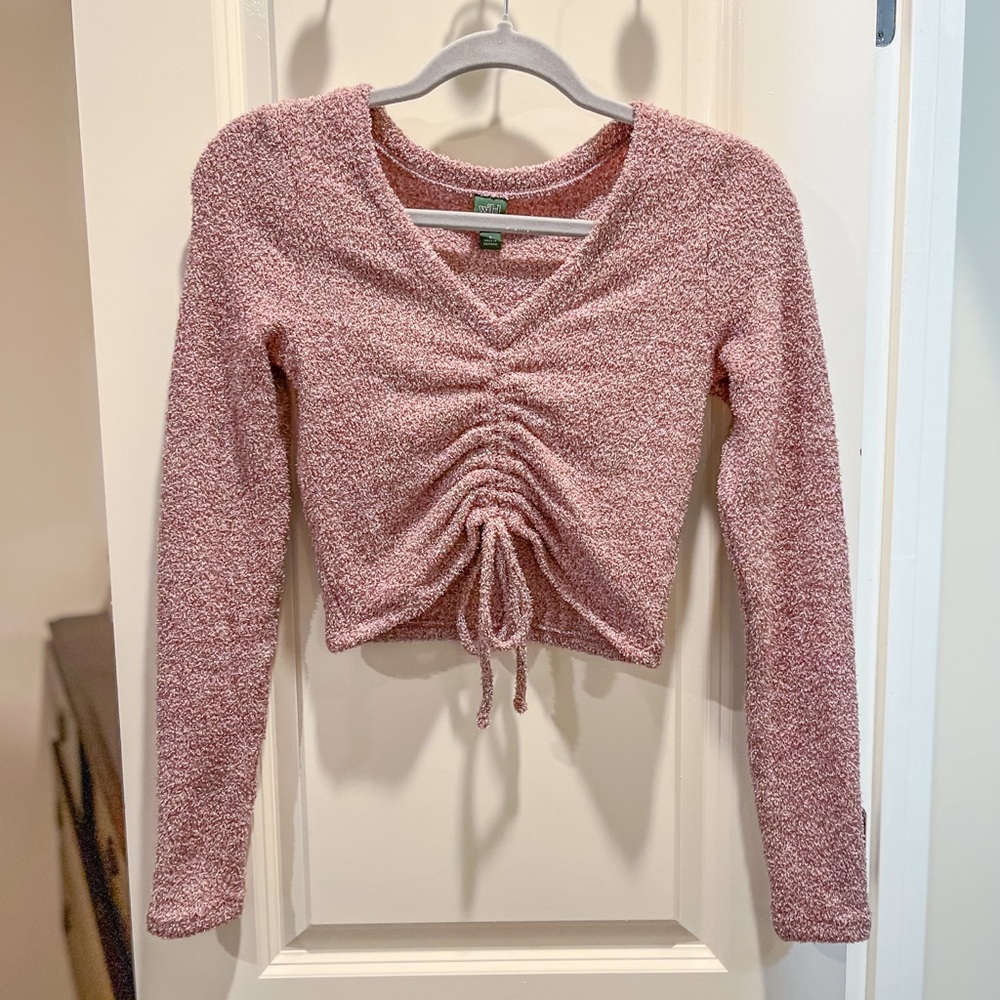 Long sleeve crop top